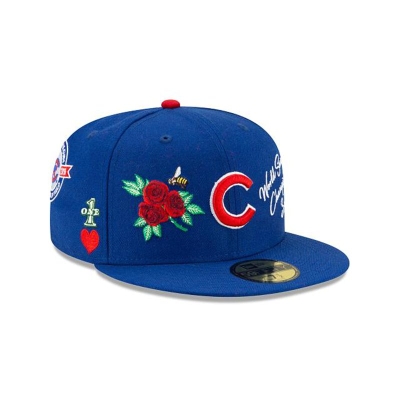 Chicago Cubs Gorra | New Era MLB Icon 59fifty Fitted Cap Mexico - Azules